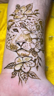 Tiger in Henna